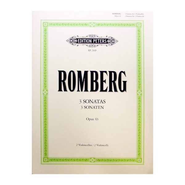 Romberg 3 Sonatas Opus 43 für Violoncello