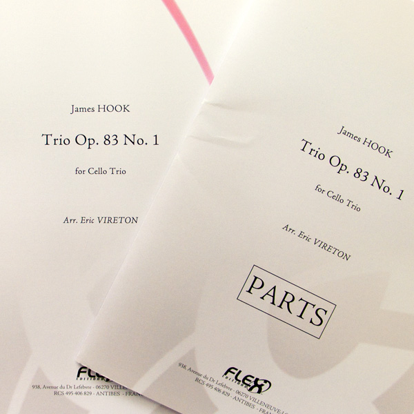 James Hook Trio Op.83 No.1 cello trio