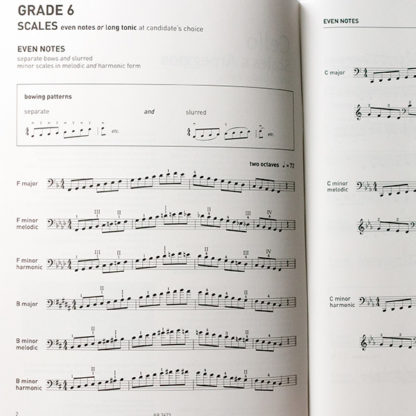 Cello Scales and Arpeggios Grades 6-8