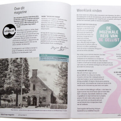 Cello tips magazine 2024 - Mirjam Daalmans, celliste Cellowinkel Dieren